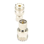Mini UHF Male to UHF Female Connector RF Coaxial Adapter