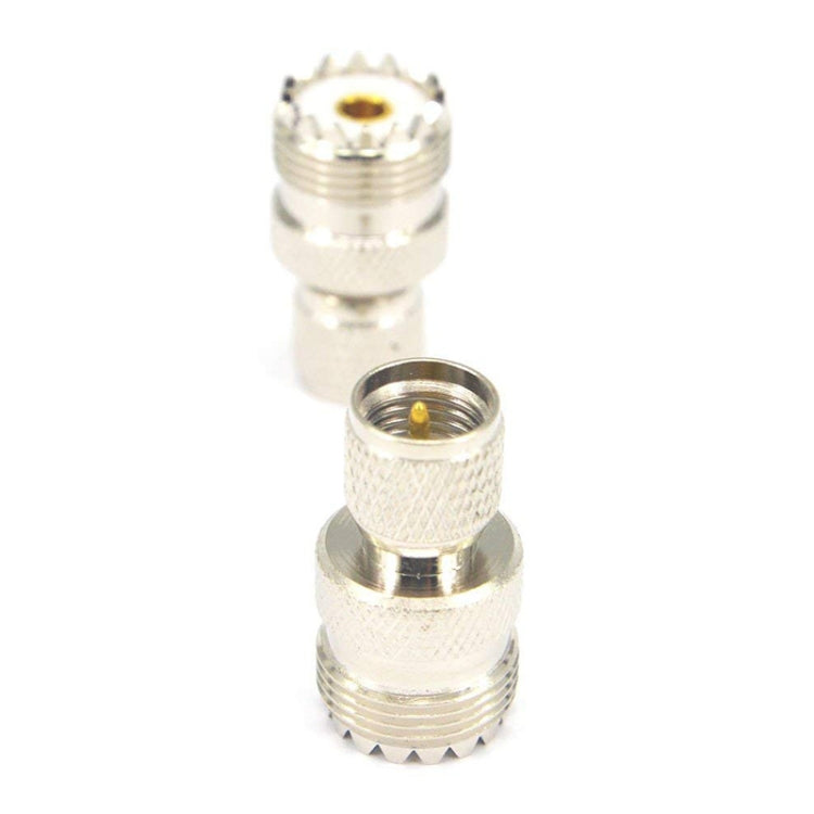 Mini UHF Male to UHF Female Connector RF Coaxial Adapter