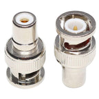BNC Male to RCA Female Connector Coaxial Cable Adapter — view 5