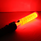 Safety Traffic 3-Mode Control Red LED Baton with Flashlight, Length: 29.5cm