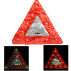 15 LED Triangle Emergency Car Warning Safety Traffic Sign Red