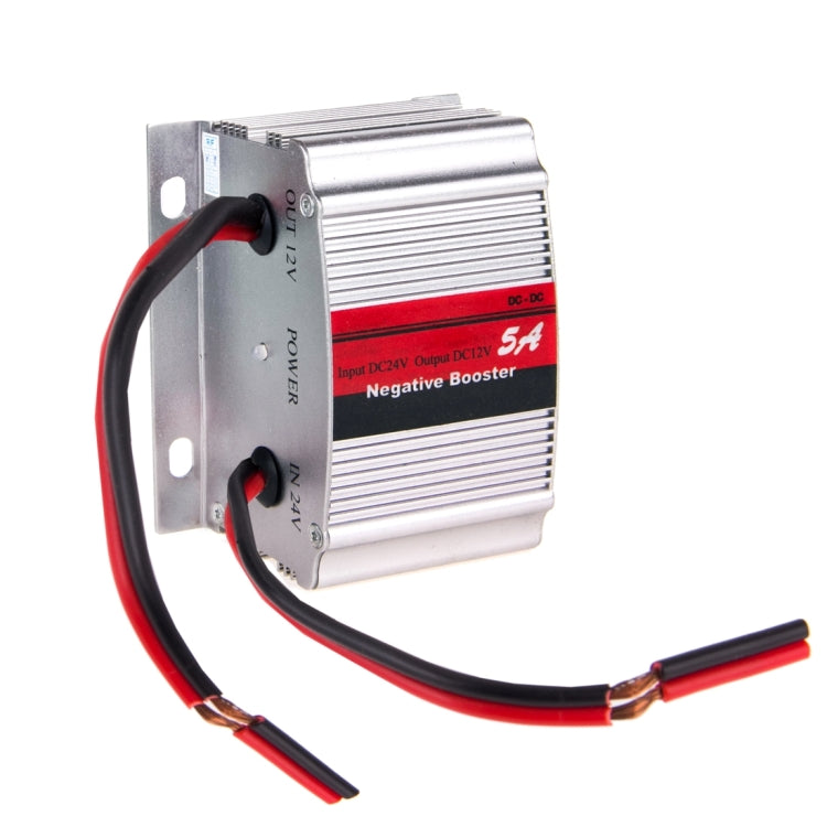 RF-5A DC 24V to 12V Car Power Inverter Adapter Negative Booster Convert