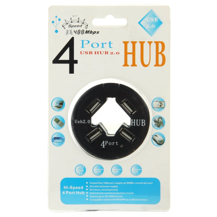 USB HUB 2.0 USB Splitter Adapter with Anti Dust Cup