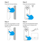 B10 52 Chimes 110dB Doorbell Receiver Low Power Consumption Home Door Tools, US Plug, AC 90-260V