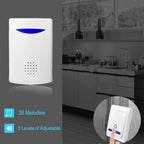 VOYE V006B2 Wireless Remote Control Chime Door Bell with Double-Receiver — view 5