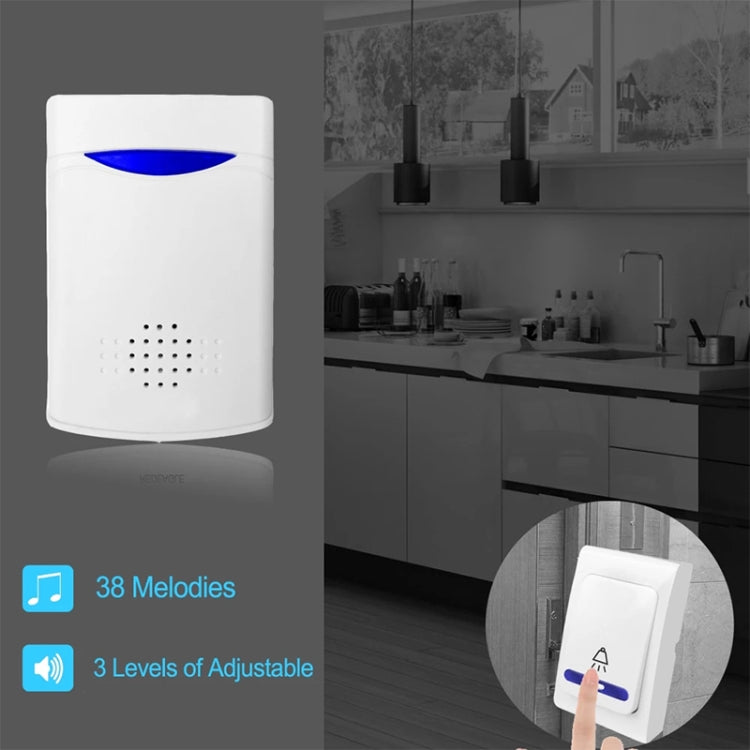 VOYE V006B2 Wireless Remote Control Chime Door Bell with Double-Receiver — view 5