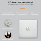 Electric Wall Switch (Size: 86 x 86mm), 1 Switch — view 3
