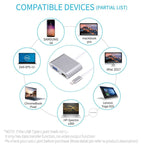 2 in 1 VGA & HDMI Female to USB-C / Type-C Male Hub Splitter Adapter