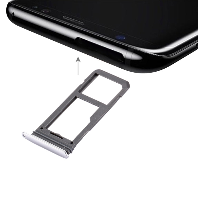 SIM Card Tray + Micro SD Tray, For Galaxy S8 — Blue
