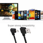 20cm USB 2.0 Right Turn Elbow to Micro USB Elbow Data Cable — view 5
