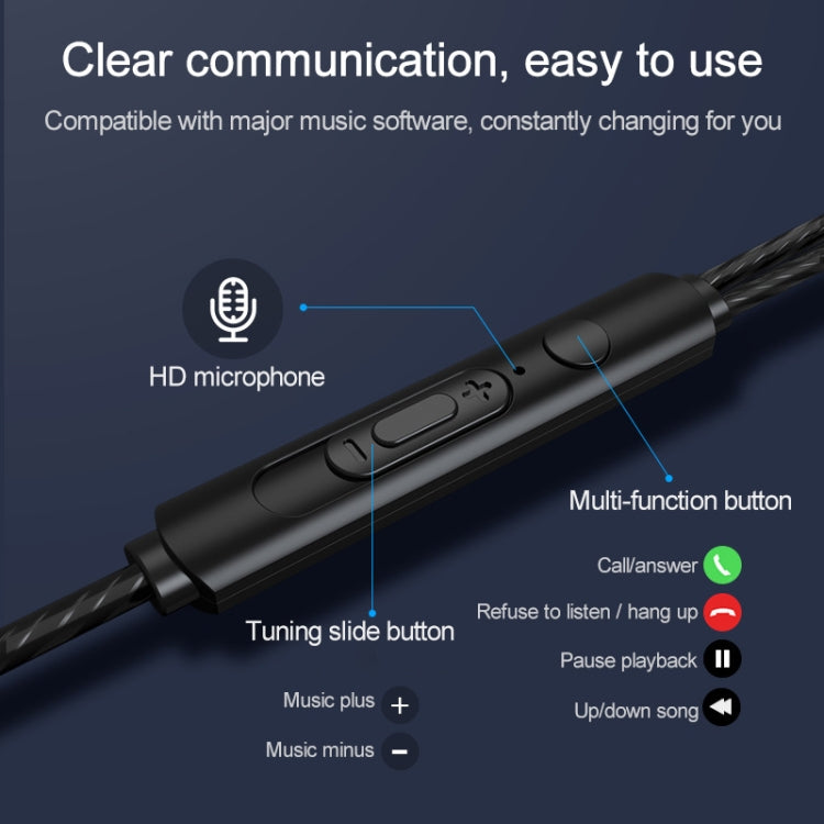 USB-C / Type-C Interface In Ear Wired Mega Bass Earphone with Mic