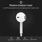 USB-C / Type-C Interface In Ear Wired HiFi Mega Bass Earphone with Mic