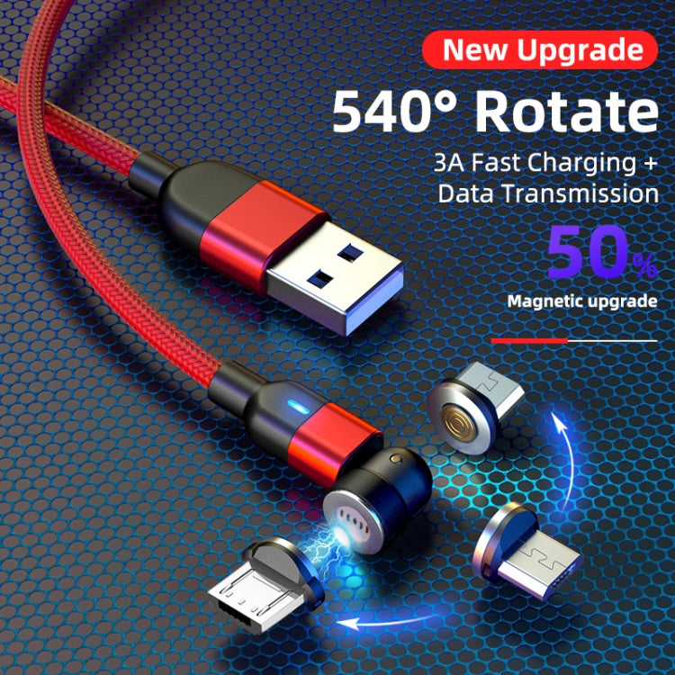 1m 3A Output USB to Micro USB 540 Degree Rotating Magnetic Data Sync Charging Cable — view 6