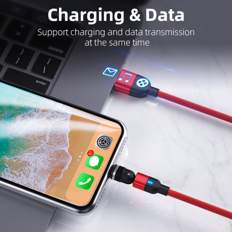 1m 3A Output USB to Micro USB 540 Degree Rotating Magnetic Data Sync Charging Cable — view 7