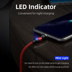 1m 3A Output USB to Micro USB 540 Degree Rotating Magnetic Data Sync Charging Cable — view 13