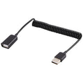 Laptop Spring Charging Cable, USB Male to USB Female