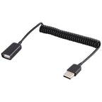 Laptop Spring Charging Cable, USB Male to USB Female