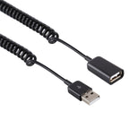 Laptop Spring Charging Cable, USB Male to USB Female
