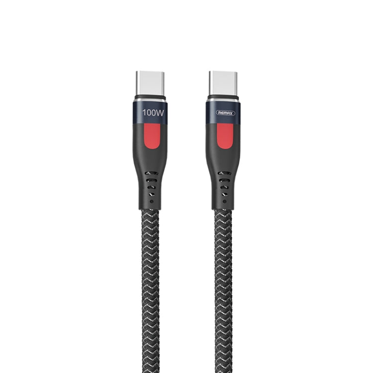 REMAX RC-187c Lesu Pro 1m PD100W Type-C to USB-C / Type-C Aluminum Alloy Braid Fast Charging Data Cable