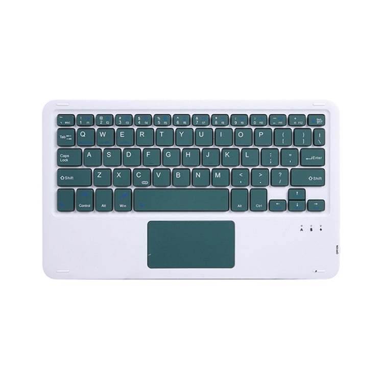 HB119B 10 inch Universal Tablet Wireless Bluetooth Keyboard with Touch Panel — White