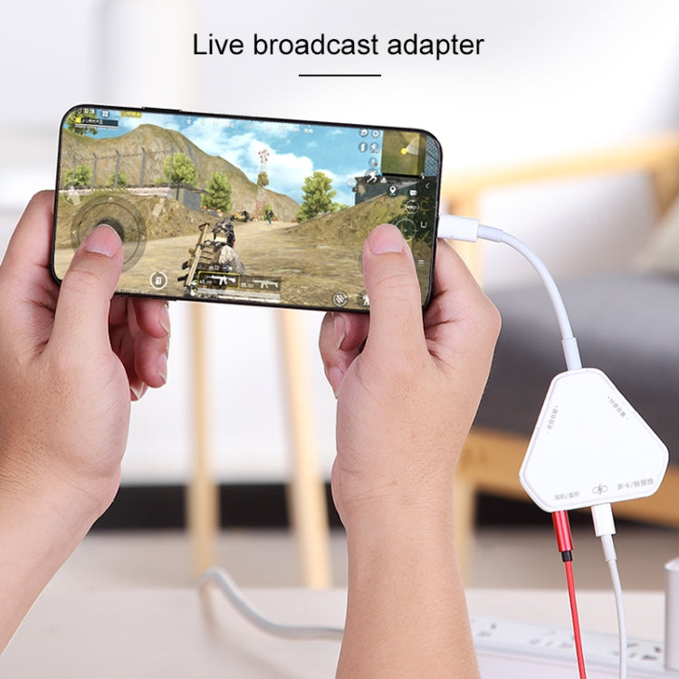 Multifunctional Live Broadcast Converter Mini Sound Card, 5 In 1