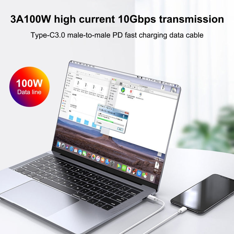 100W USB-C / Type-C to Type-C Fast Charging Data Cable, Length: 1m — view 5