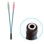 ZS0158 Straight Plug + Adapter Cable Gaming Headset Audio Cable for SteelSeries Arctis 3 / 5 / 7