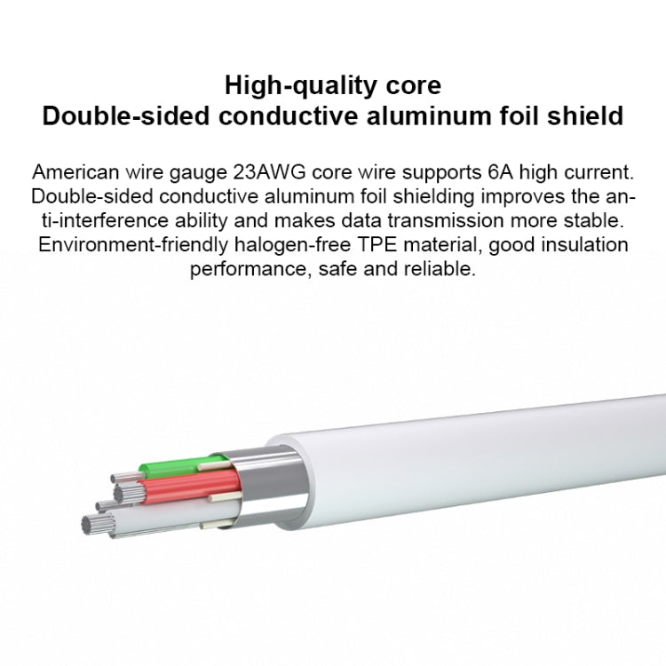 Original Huawei CC790 USB Type-A to USB-C / Type-C Interface 6A Data Cable, Cable Length: 1m