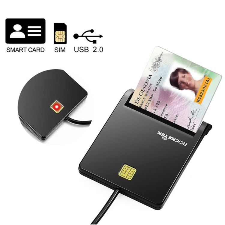 ROCKETEK SCR1-C CAC ID SIM Chip Smart Card Reader