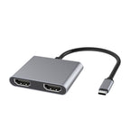 4 in 1 Multifunction USB-C / Type-C to PD USB-C / Type-C +USB 3.0+Dual HDMI HUB Docking Station