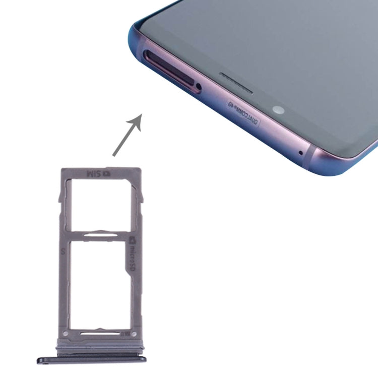 SIM & Micro SD Card Tray, For Galaxy S9+ / S9 — Grey