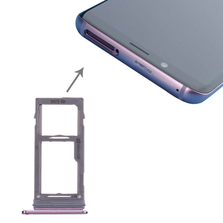SIM & Micro SD Card Tray, For Galaxy S9+ / S9 — Purple