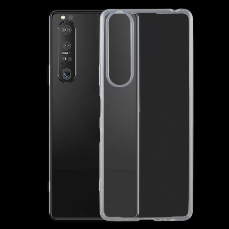 0.75mm Ultra-thin Transparent TPU Soft Protective Case, For Sony Xperia 1 III