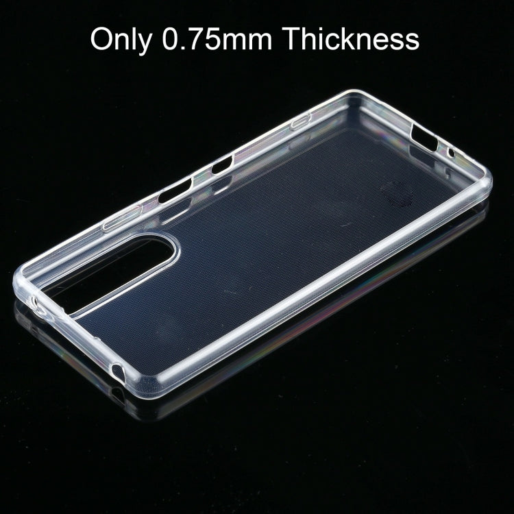 0.75mm Ultra-thin Transparent TPU Soft Protective Case, For Sony Xperia 1 III