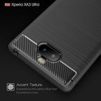 Brushed Texture Carbon Fiber Soft TPU Case for Sony Xperia 10 Plus