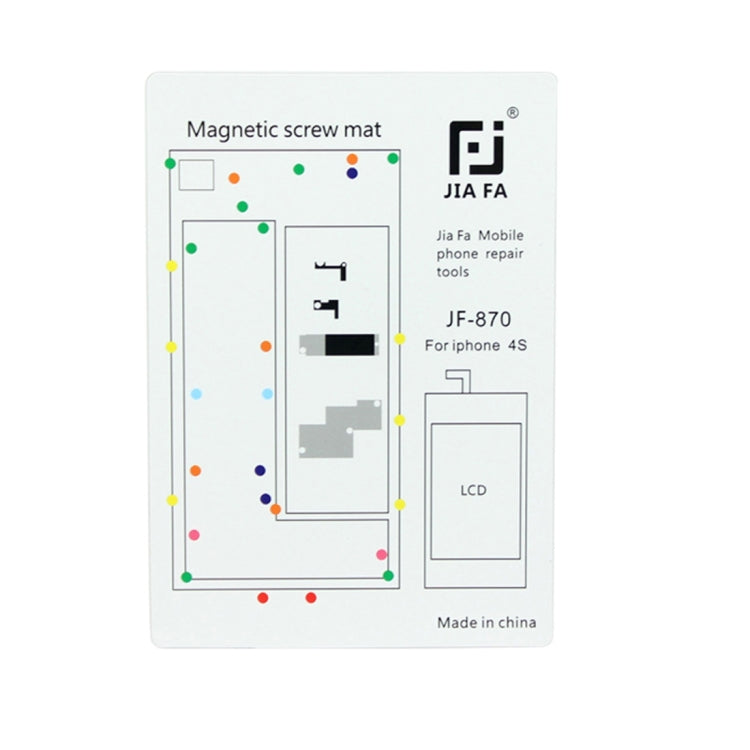 JIAFA Magnetic Screws Mat for iPhone 4S — For 4S