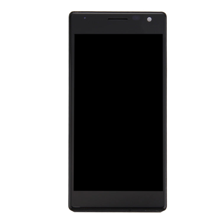 LCD Screen and Digitizer Full Assembly with Frame for Nokia Lumia 735 (Black)