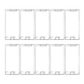 10 PCS for Sony Xperia XZ Premium Front Housing Adhesive