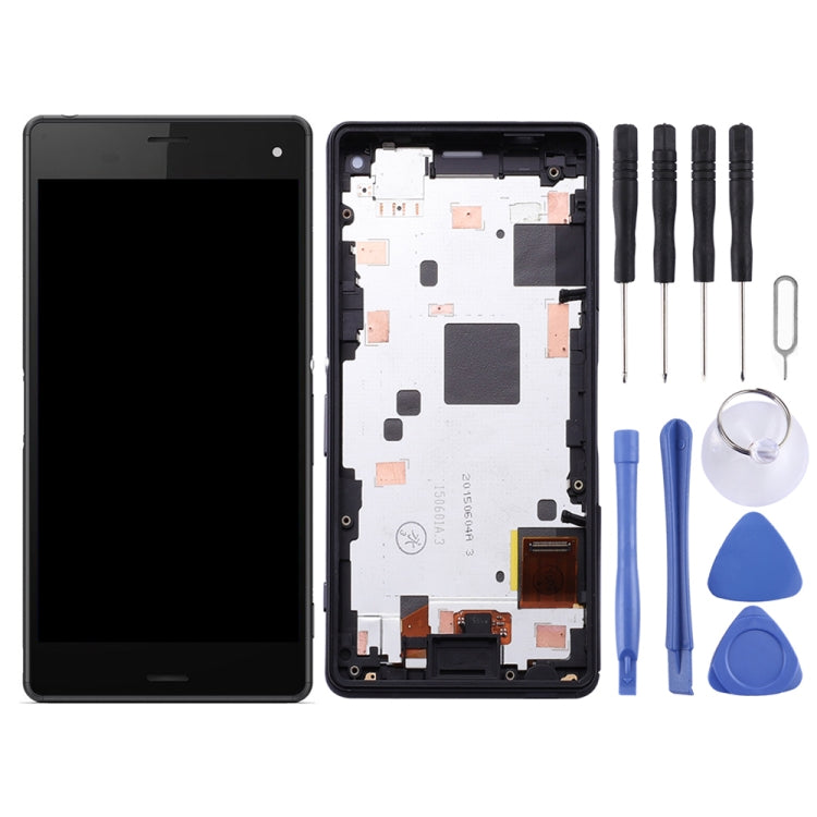 LCD Screen and Digitizer Full Assembly with Frame for Sony Xperia Z3 Mini Compact — For Xperia Z3 Mini Compact OEM