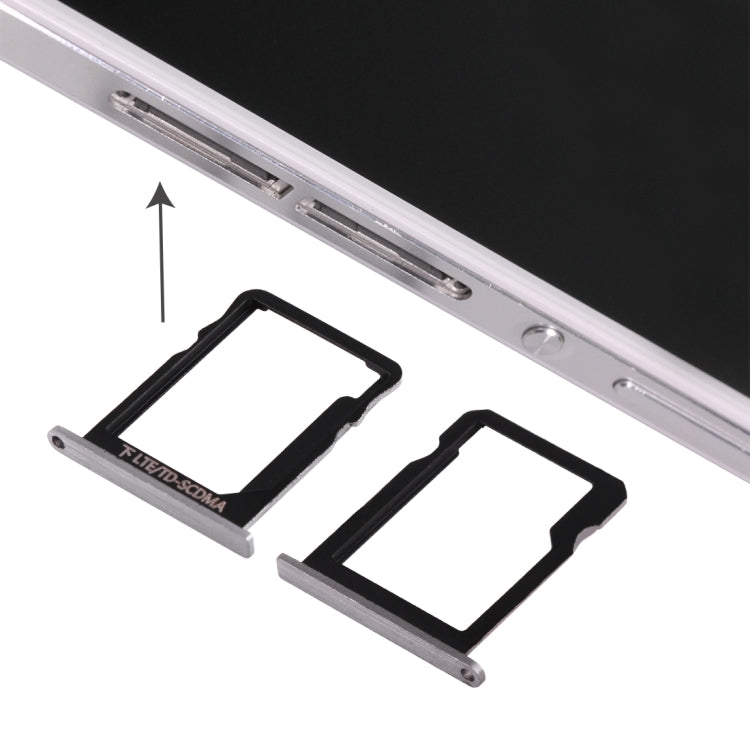 Micro SIM Card Tray + Micro SD Card Tray, For Huawei Ascend P7