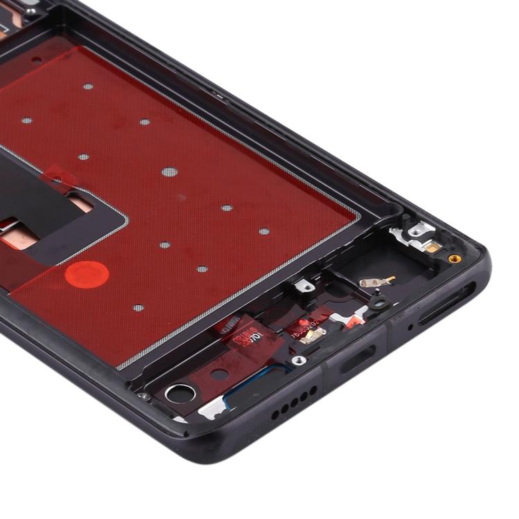 LCD Screen and Digitizer Full Assembly with Frame for Huawei P30 Pro, For Huawei P30 Pro with Frame, For Huawei P30 Pro (Breathing Crystal), For Huawei P30 Pro (Twilight) — Black
