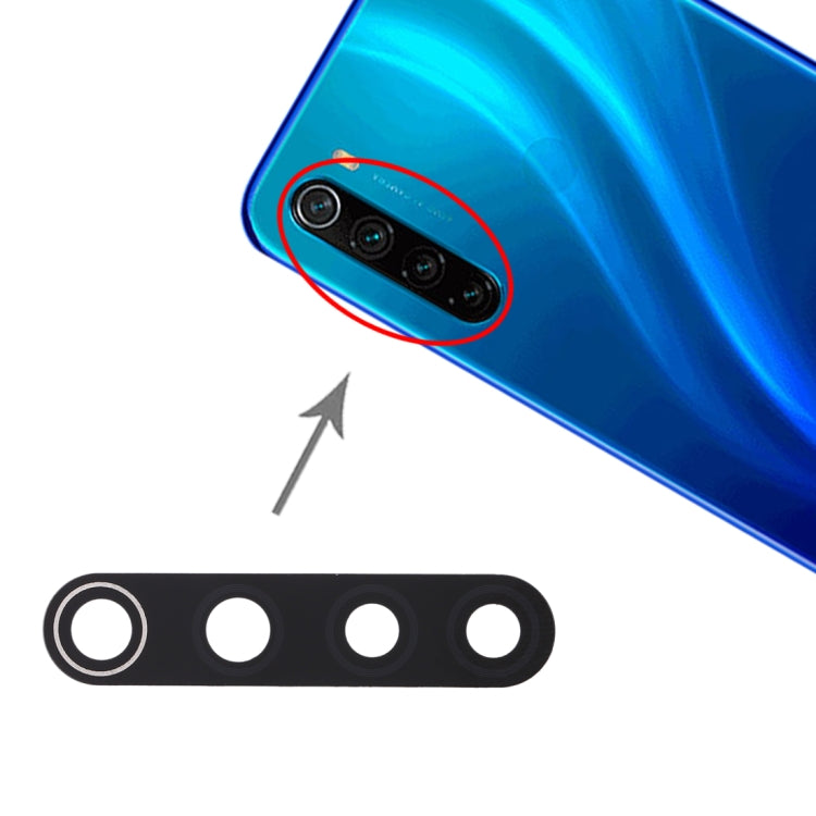 10 PCS Back Camera Lens for Xiaomi Redmi Note 8