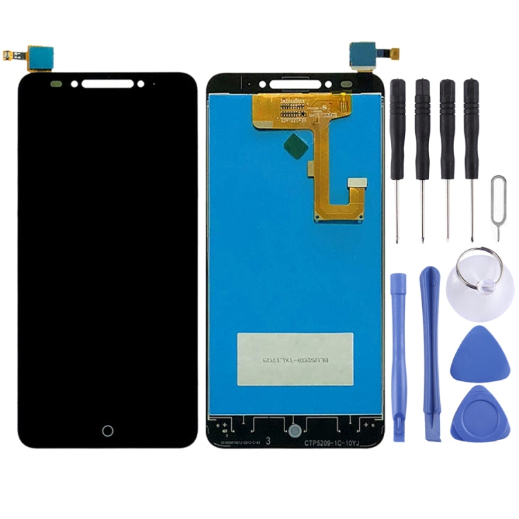 LCD Screen and Digitizer Full Assembly with Fingerprint Button for Alcatel A5 5085Y — For Alcatel A5 5085Y