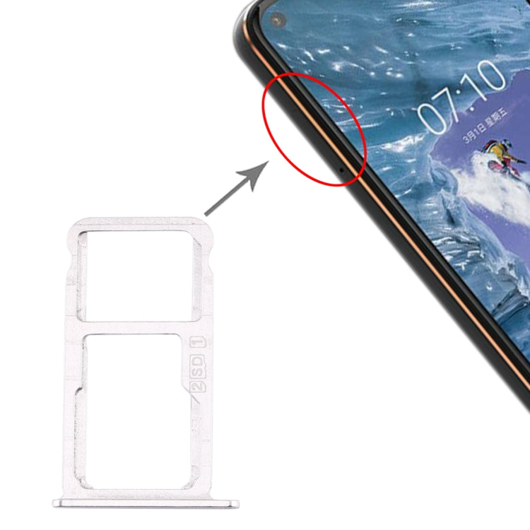 SIM Card Tray + SIM Card Tray / Micro SD Card Tray for Nokia X7 / 8.1 / 7.1 Plus / TA-1131 — view 7