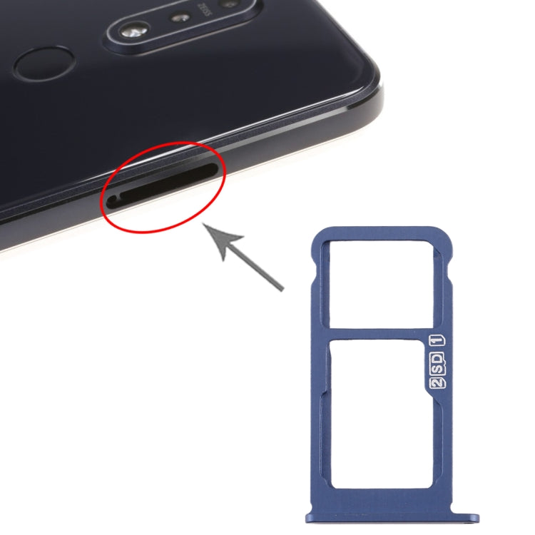 SIM Card Tray + SIM Card Tray / Micro SD Card Tray for Nokia 7.1 / TA-1100 TA-1096 TA-1095 TA-1085 TA-1097 — view 6