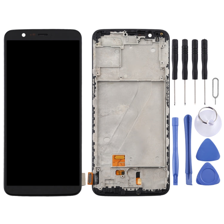 For OnePlus 5T A5010 TFT Material LCD Screen and Digitizer Full Assembly with Frame, For OnePlus 5T — For OnePlus 5T