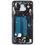 For OnePlus 6 Front Housing LCD Frame Bezel Plate with Side Keys — For OnePlus 6 (Frosted Black)
