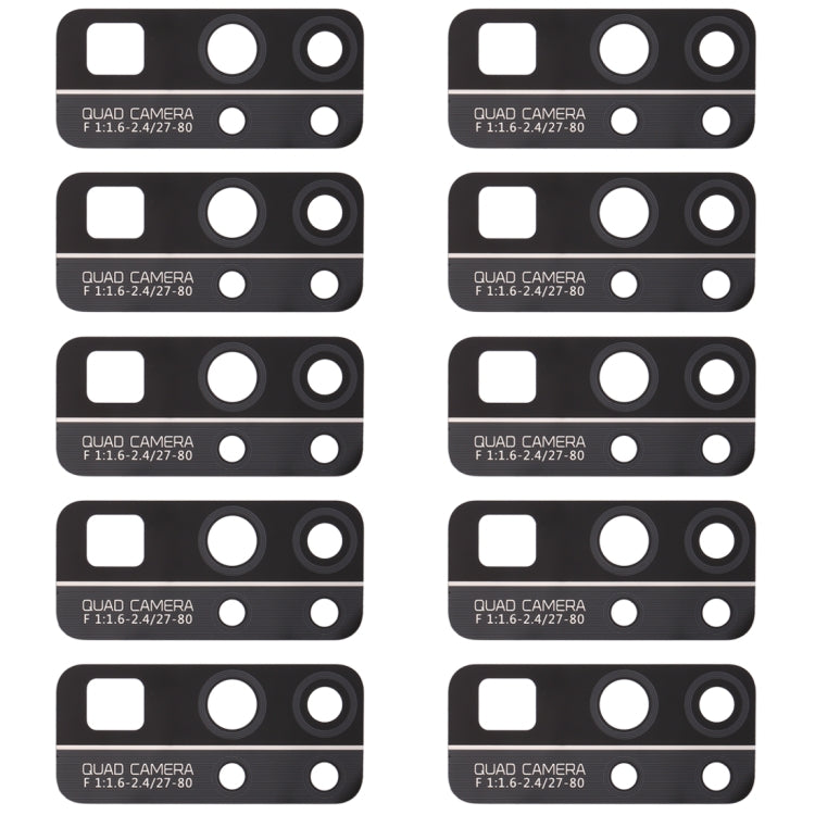 10pcs Back Camera Lens, For Huawei Honor 30