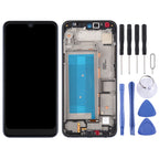 LCD Screen and Digitizer Full Assembly with Frame for LG Q60 X525ZA X525BAW X525HA X525ZAW / LG X6 2019 LMX625N X625N X525, Single SIM