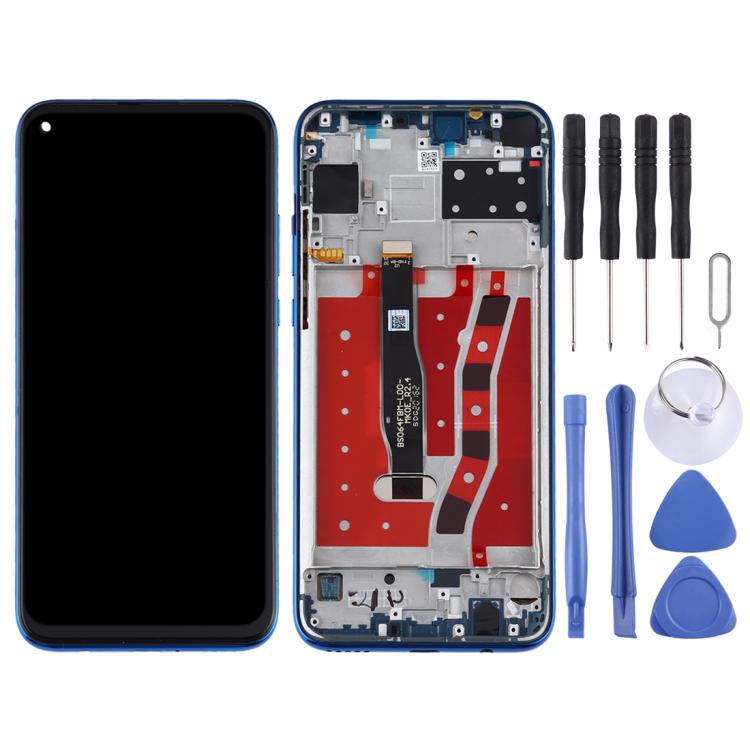 LCD Screen and Digitizer Full Assembly with Frame for Huawei Nova 5i